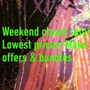 Closet flash sale!! Most listings $10 and under